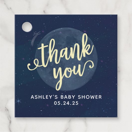 ムーンアンドカウズメッセージカード フェイバータグ (正面)