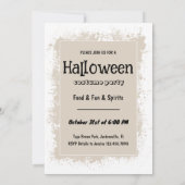 ムーンアンドスカルミスティックハロウィーン招待状 招待状 (裏面)