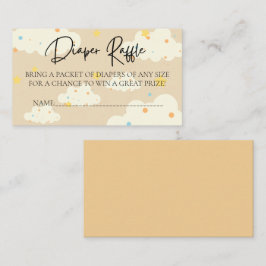 ムーンアンドスタークリームオムツラッフル エンクロージャーカード