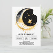 ムーンアンドスターズファンタジー誕生日 招待状 (スタンド正面)