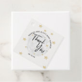 ムーンアンドスターズベビーシャワーガールメッセージカード フェイバータグ (インサイチュ)