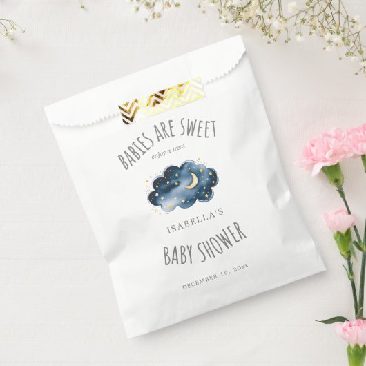 ムーンアンドスターズベビーシャワーフェイバーバッグ フェイバーバッグ (封をした状態)