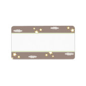 ムーンアンドスターズベビーシャワー住所 シール (正面)