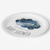 ムーンアンドスターズベビーシャワー紙プレート ペーパープレート (アングル)