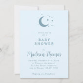 ムーンアンドスターズベビーシャワー 招待状 (正面)