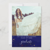 ムーンアンドスターズ卒業パーティー招待状 招待状 (裏面)