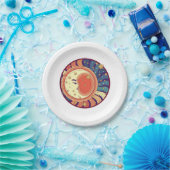 ムーンアンドスターズ天宇宙パーティーデザイン ペーパープレート (パーティー)