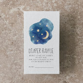 ムーンアンドスターズ男の赤ちゃんおむつラッフル エンクロージャーカード