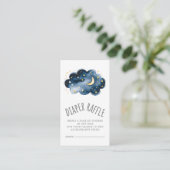 ムーンアンドスターズ男の赤ちゃんおむつラッフル エンクロージャーカード (スタンド正面)