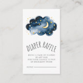 ムーンアンドスターズ男の赤ちゃんおむつラッフル エンクロージャーカード (正面)