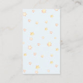 ムーンアンドスターズ男の赤ちゃんおむつラッフル エンクロージャーカード (裏面)