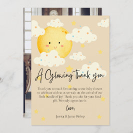 ムーンアンドスターズ ベビーシャワー フォト ありがとうカード 招待状