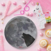 ムーンアンドハウリングウルフ紙プレート ペーパープレート (パーティー)