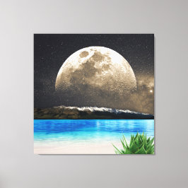 ムーンアンドビーチ キャンバスプリント