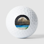 ムーンアンドビーチ ゴルフボール (正面)