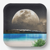 ムーンアンドビーチ ペーパープレート (正面)