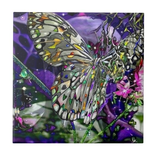 ムーンインフルエンスバタフライ タイル (正面)
