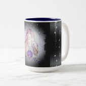 ムーンインボトル魔女ウィッカ信者 異教の ツートーンマグカップ (正面右)