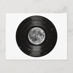 ムーンイン宇宙ビニルLPレコード ポストカード