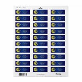 ムーンウィズスターズ差出人住所 ラベル (フルシート)