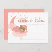 ムーンウィッシュ&アドバイスカードの上に眠るクマ アドバイスカード (正面/裏面)