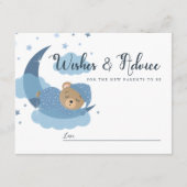 ムーンウィッシュ&アドバイスカードの上に眠るクマ アドバイスカード (正面)