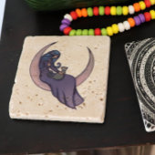 ムーンウィッチムーンチャイルド異教のウィッカアート ストーンコースター