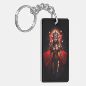 ムーンウォッチャーの女王の小妖精や小人が私たちのためにポーズ キーホルダー (正面左)