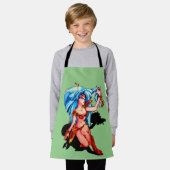 ムーンウォリアーbyアニメビデオアーティストSaori d エプロン (着用した状態)