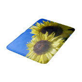 ムーンウォーカーサンフラワーが空に達する バスマット (アングル)