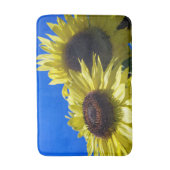 ムーンウォーカーサンフラワーが空に達する バスマット (正面縦)