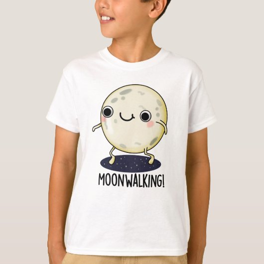 ムーンウォークの面白いダンスのダジャレ Tシャツ (正面)