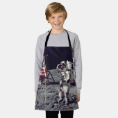 ムーンウォークアポロ17 エプロン (着用した状態)