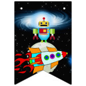 ムーンウォークハッピーバースデー バンティングフラッグ (第1の旗)