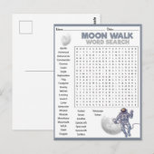 ムーンウォーク宇宙探査 ポストカード (正面/裏面)