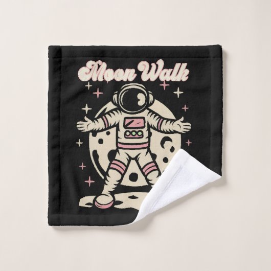 ムーンウォーク宇宙飛行士 ウォッシュタオル (ウォッシュタオル)