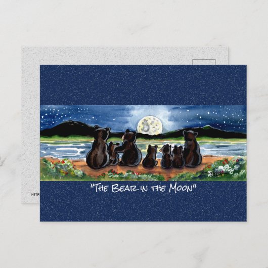 ムーンウォーターお洒落カラーはがき ポストカード (正面/裏面)