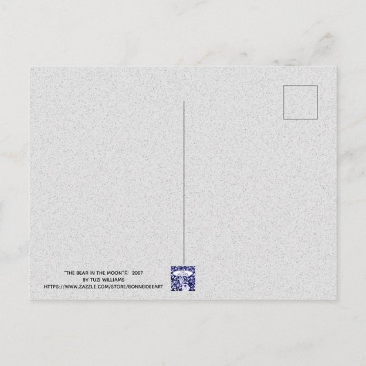 ムーンウォーターお洒落カラーはがき ポストカード (裏面)