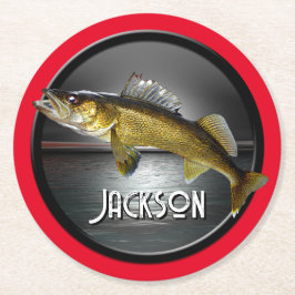 ムーンウォーター&ワレイェパイクブルー ラウンドペーパーコースター