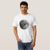 ムーンウォーム超現実的満月スペースアート Tシャツ (正面フル)