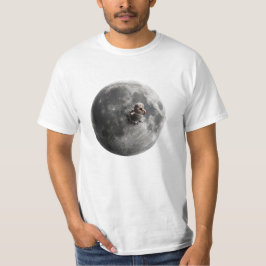 ムーンウォーム超現実的満月スペースアート Tシャツ