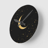 ムーンウォール時計 ラウンド壁時計 (傾斜)