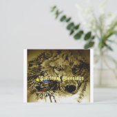 ムーンウルフスピリチュアル恵み ポストカード (スタンド正面)