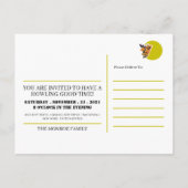 ムーンウルフハローウィンパーティ招待状 インビテーションポストカード (裏面)