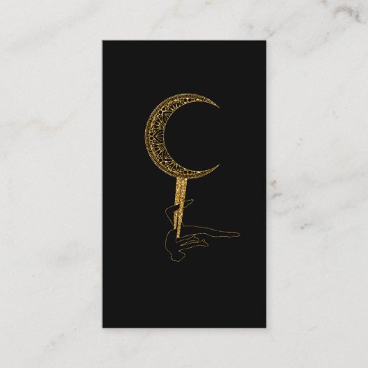 ムーンエアリアルフープアーティストサーカスヨガアエリアリスト 名刺 (正面)