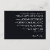 ムーンエレガントライトビーチ結婚式詳細 エンクロージャーカード (裏面)