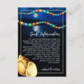 ムーンエレガントライトビーチ結婚式詳細 エンクロージャーカード (正面)