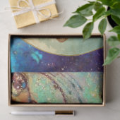 ムーンエンジェルインブルー金ゴールドイエローフローラキラキラ 薄葉紙 (ギフト)