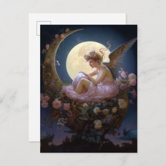 ムーンエンジェルファンタジーアート ポストカード (正面/裏面)