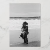 ムーンオブスターズホワイト結婚ズフォイル招待状 箔招待状 (裏面)